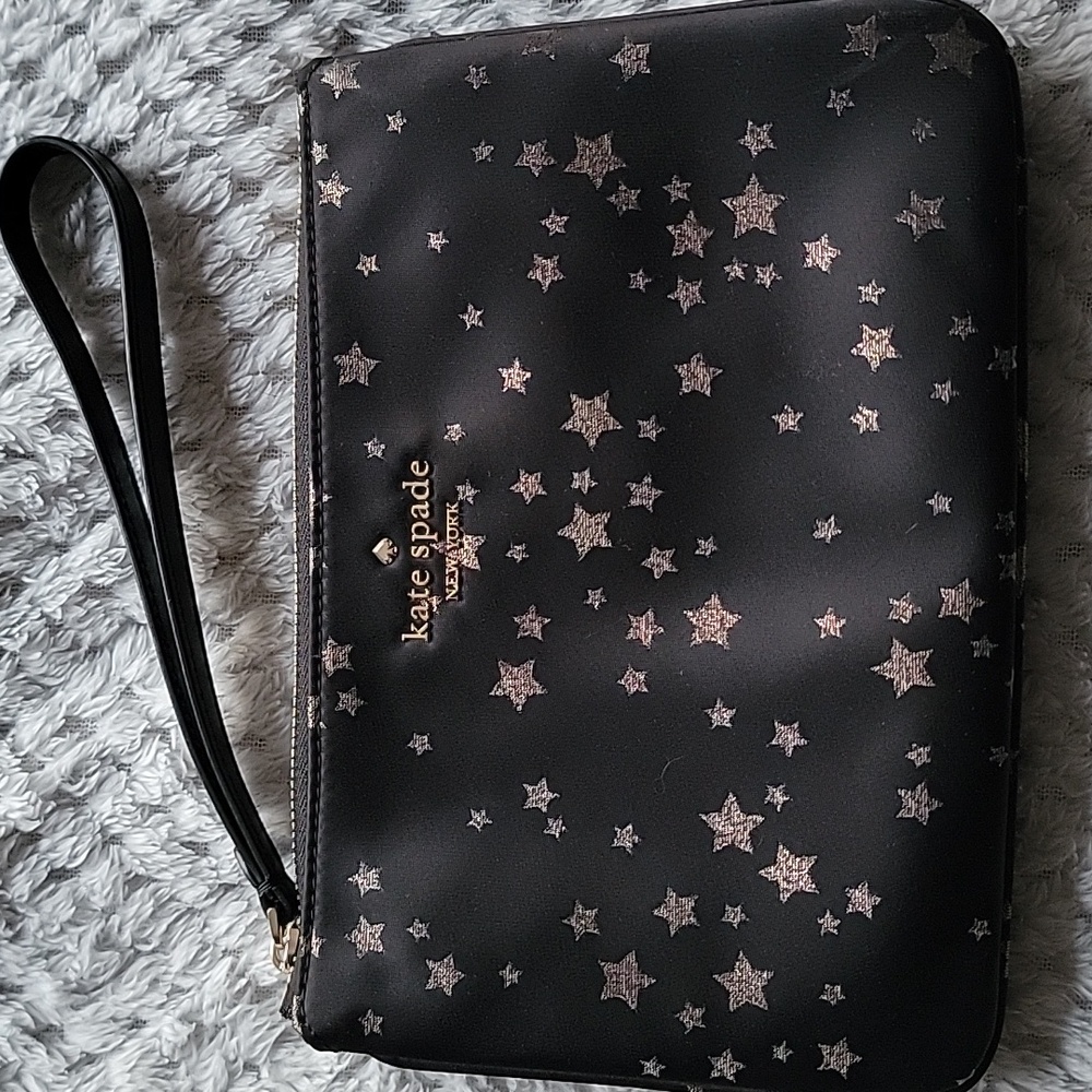 Kate Spade Chelsea Little Better Scattered Star Print Wristlet
